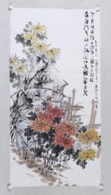 著名画家、湖州市美协会员 沈杏林 水墨画作品《笑尔孤根移不得，寄人篱下也轻狂》幅（纸本软片，约8平尺；作品由《中国美术市场报》直接得自于艺术家本人） HXTX100011