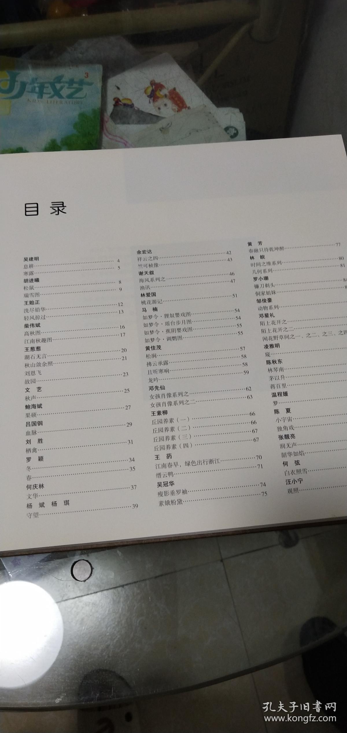 2015浙江省工笔画提名展作品集（有毛笔字迹请看书影）