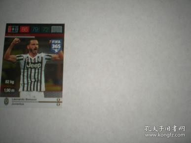 帕尼尼 panini 游戏版 球星卡 FIFA365   2015-16  DR 防守坚石  尤文图斯 博努奇