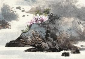 近现代 马起瓯 仙境山水画 50x102cm 纸本 国画宣纸绢布艺术微喷画芯 名画复制 原作版画