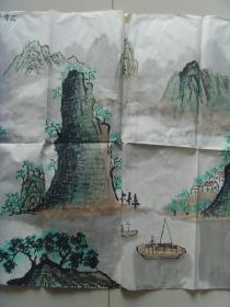 宁淑清：书法： "水作青罗带,山如碧玉簪"