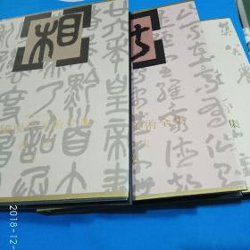 中国现代美术全集 书法 1-3集全（中国美术分类全集 布面精装带盒）