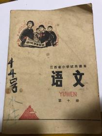 江西省小学试用课本语文第四册。1977年11月