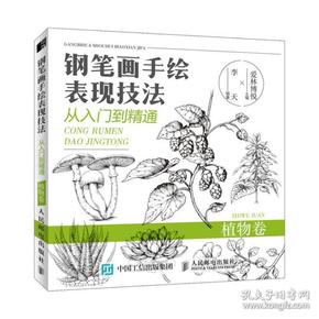 钢笔画手绘表现技法从入门到精通植物卷