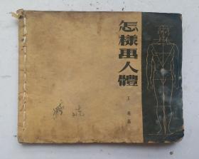 《怎样画人体》1952年我国著名篆刻艺术家、画坛大师王端先生著《怎样画人体》，线装繁体本。详细介绍了各种人体构造、解剖、画法、透视以及动作变化规律。并用画法图解来说明，作为学习人物画法最基本的工作法则。该书是大师级的画人体理论与实践相结合们名著，极其珍贵，很值得学习人物画的朋友欣赏及收藏！九五品！