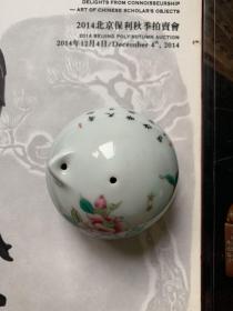 粉彩 手绘 砚滴