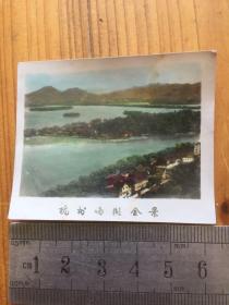 早期 杭州西湖上色照片一枚