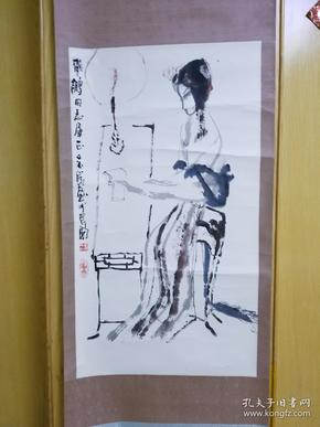 当代长安画派中坚画家王金岭人物画作品