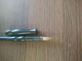 七八十年代 塑料杆 毛笔，1支，5.3mm