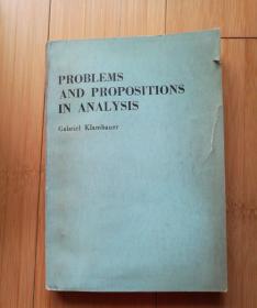 PROBLEMS AND PROPOSITIONS IN ANALYSIS 分析中的问题与命题