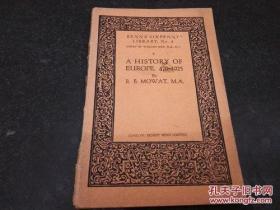 《A HISTORY OF EURORE 476-1925》应为1928年出版
