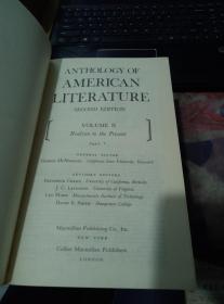 ANTHOLOGYOF AMERICANLITERATURE （美国文学选 全2卷） 精装