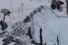 著名大写意花鸟画家 韩 延祥 水墨画作品《花好月圆真君子》一幅（纸本软片，约4平尺；作品由《中国美术市场报》直接得自于艺术家本人） HXTX100789