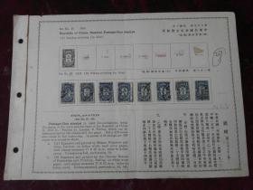 1915年中华民国第二十八套正式欠资邮票票样本（英京印制/蓝色票样捌枚）