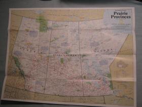 现货national geographic 美国国家地理地图 1994年12月 Prairie Provinces 加拿大草原三省
