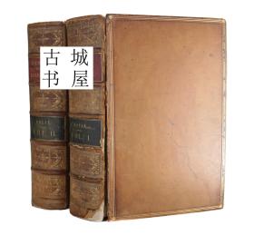 稀缺 ，珍贵《 图鉴俄罗斯战争史  2卷全》大量刻版画插图，   约1857年出版