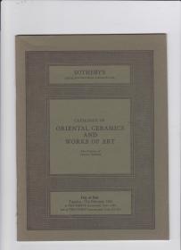 伦敦苏富比1981年2月17日图录《东方瓷器及艺术品》