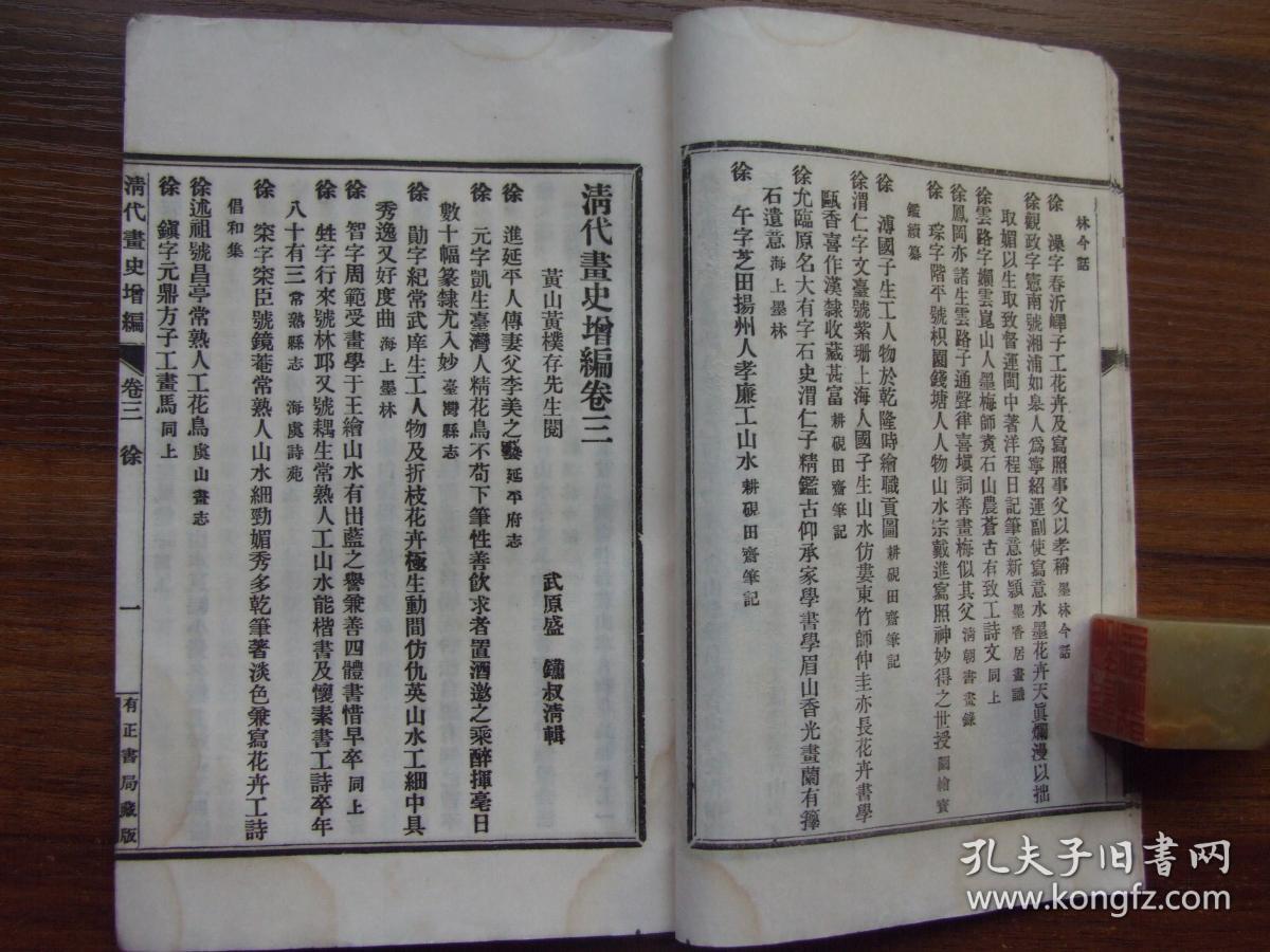 清代画史增编（卷1－卷6）