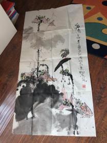 一副国画，有作者题款，看图确定看好下单不退换，照原样发货只能发快递