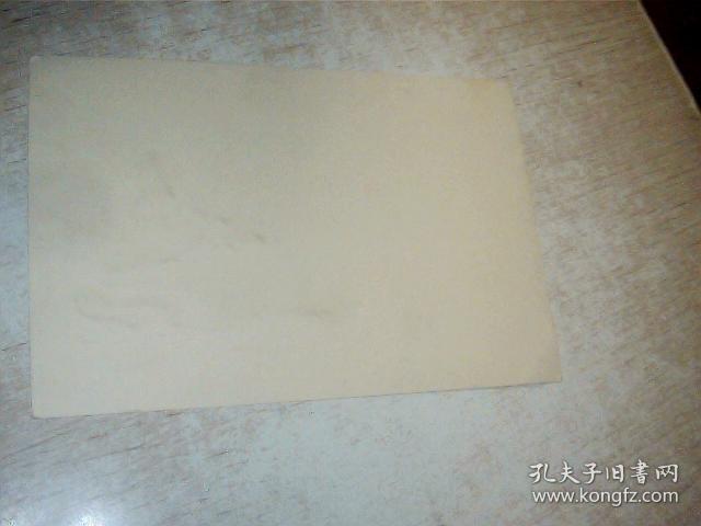 小画片 1张 绒毛（估计70年代）