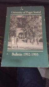 University  of  Puget  Sound Bulletin 1992-1993