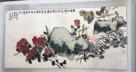 孙晓斌绘《花卉》（品相不太好）