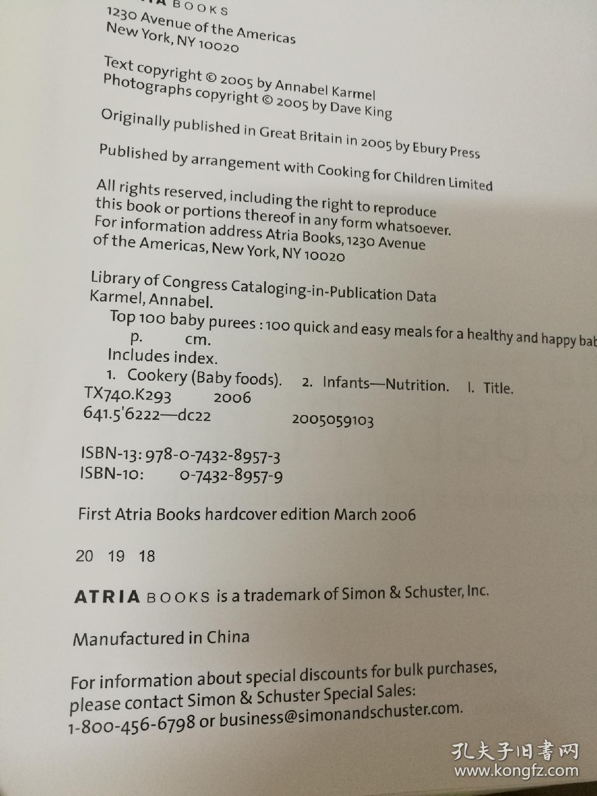 Top 100 Baby Purees：100 Quick and Easy Meals for a Healthy and Happy Baby