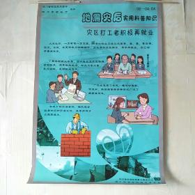 2开宣传画:地震灾后实用科普知识 灾区打工者积极再就业