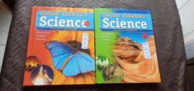 CONTENT ESSENTIALS TM FOr Science Student Handbook LeveI A.B GI自然科学 两本和售  精装 品好 正版 现货 当天发货