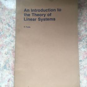 An Introduction to the Theory of Linear Systems（线性系统理论导论）英文版
