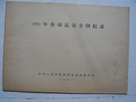 1983年各项运动全国纪录 F3410