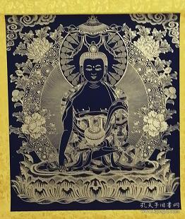 释迦牟尼佛金粉画