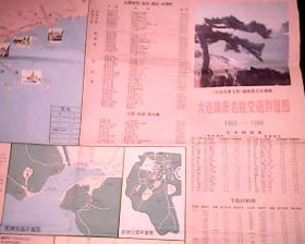 大连风景名胜交通游览图1993-1994