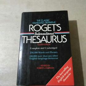 英文原版：roget`s thesaurus (精装) （首页内容自鉴）