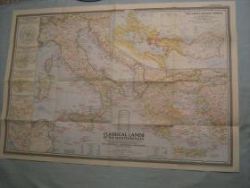 现货 national geographic美国国家地理地图1949年12月地中海