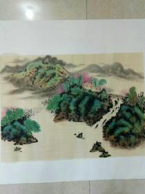 国画纯手绘山水小品一幅