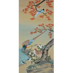 日本老画 榊原紫峰《五禽图》