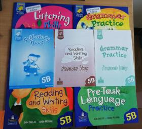 语法练习+课前语言练习+读写技能+听力技能Grammar Practice + Pretask Language Practice + Reading and writing skills +Listening skills +3本练习册（7册合售）5B【实物拍图 品相自鉴】