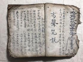 清代宗教符咒手抄本:阴阳总论、佛门道门密旨(送瘟疫时灾吉凶、起迴煞服法、勅符一宗、百忌日口诀、杨救贫推五马断总诀山句、计丧一宗佛法、安盘一宗、下针持针一宗、吹翳子法、论十二命犯方法、问病吉凶、论十二时病吉凶、张天师论八卦看病法、论四季得病总断、孟仲季三合辰断法、六壬时断法、论十二地支百怪吉凶、安胎神咒催生咒服法、寄丧一宗法、阴阳历法捷径、九星克应例、七星图法诀、起火星掌诀等。内带很多符咒图。