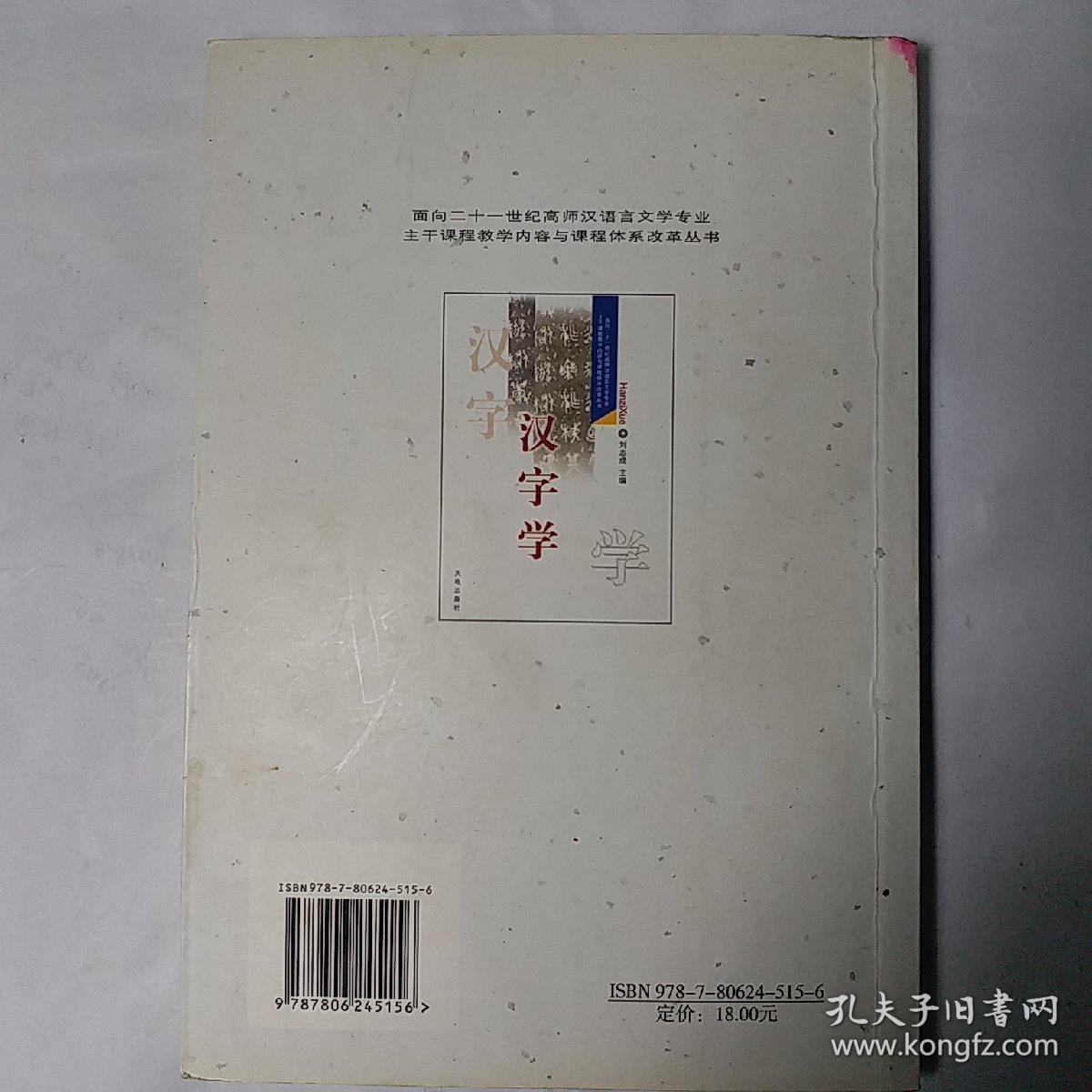 汉字学：面向二十一世纪高师汉语言文学专业主干课程教学内容与课程体系改革丛书