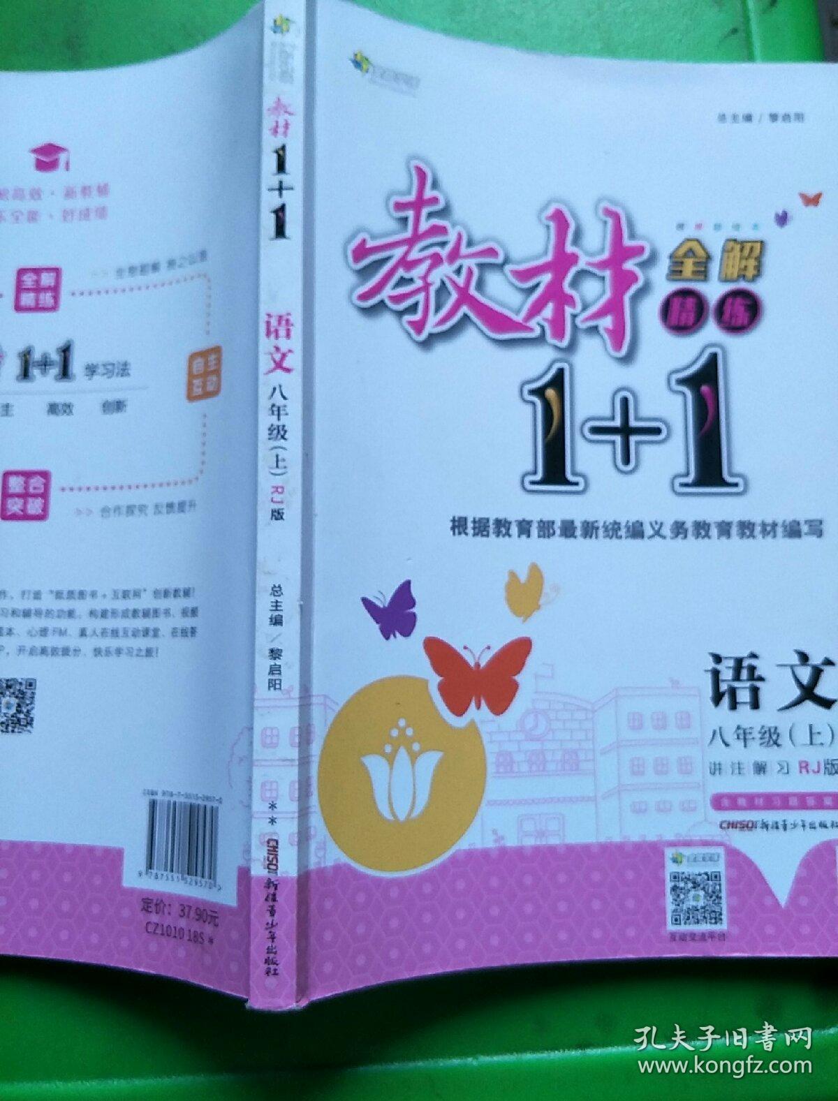 教材1+1同步讲习：语文（八年级上 RJ版 创新彩绘本）