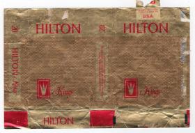 烟标商标类-----USA卷烟厂"HILTON"84S拆包标-1