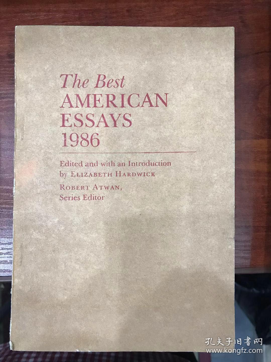 The Best AMERICAN ESSAYS 1986（全英文原版）