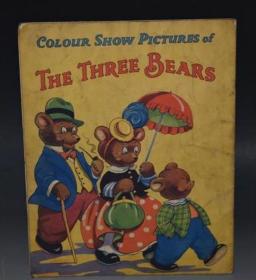1910年Dorothy Wheeler - The Three Bears 珍贵早期彩色大幅连环画《三只小熊》初版本 珍贵早期套色彩色插图 开本超大