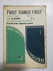FIRST THINGS FIRST 新概念英语 学生用书 第1册