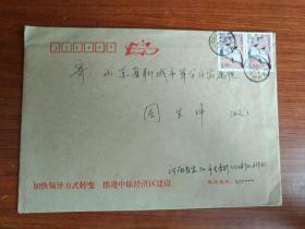 2012年实寄封（部队封）：河南省安阳市71521部队干休所寄山东省聊城市军分区家属院 原封未拆