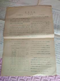 总后直属工程公司第三工区学委会1954年油印《学习简报》创刊号、第2-9期（第9期2份）共10号。