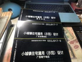 国家建筑标准设计图集；小城镇住宅通用示范设计【9册】