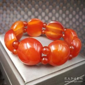 天然红玛瑙片片款手链手排遮疤痕手串女款特价玉器礼物时尚饰品