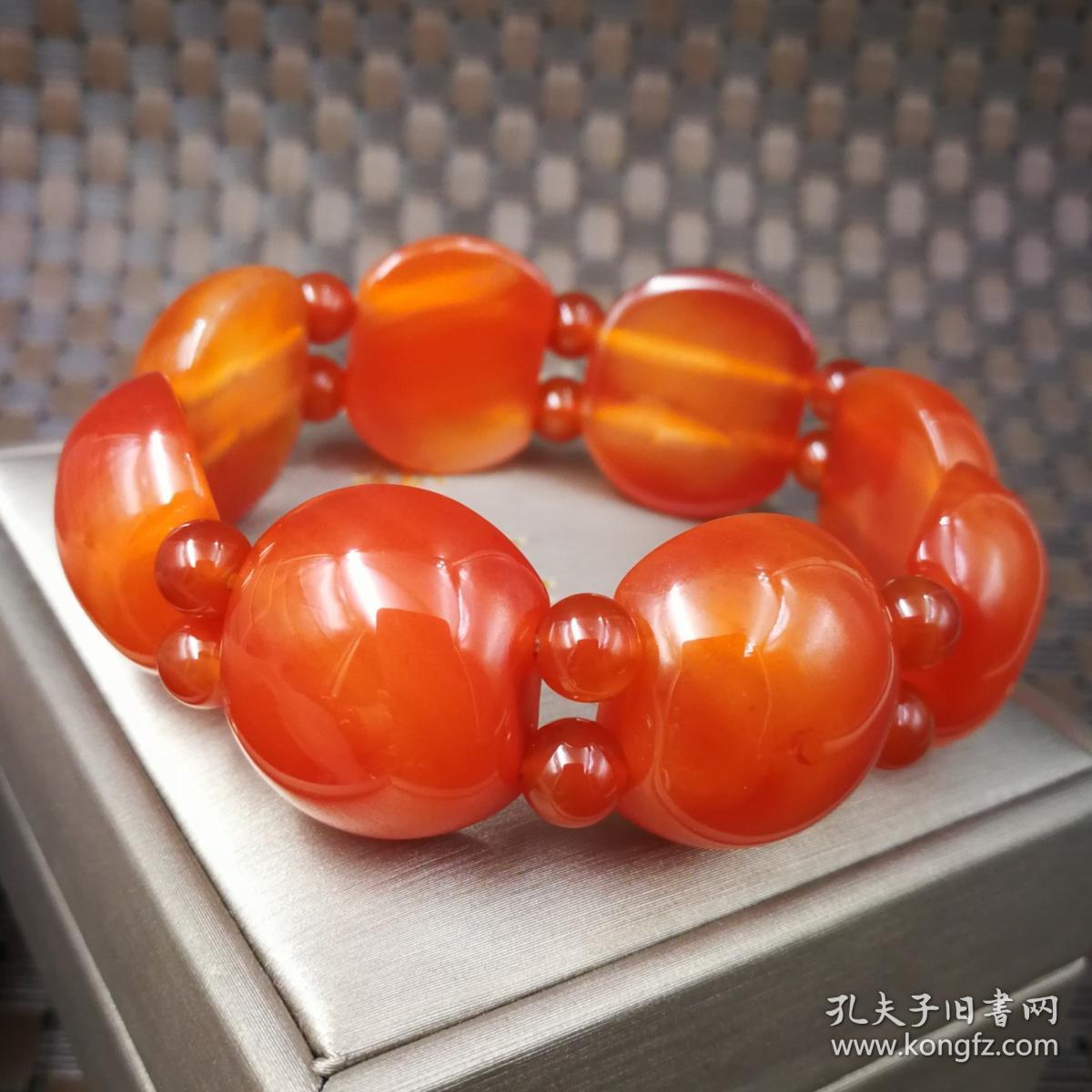 天然红玛瑙片片款手链手排遮疤痕手串女款特价玉器礼物时尚饰品